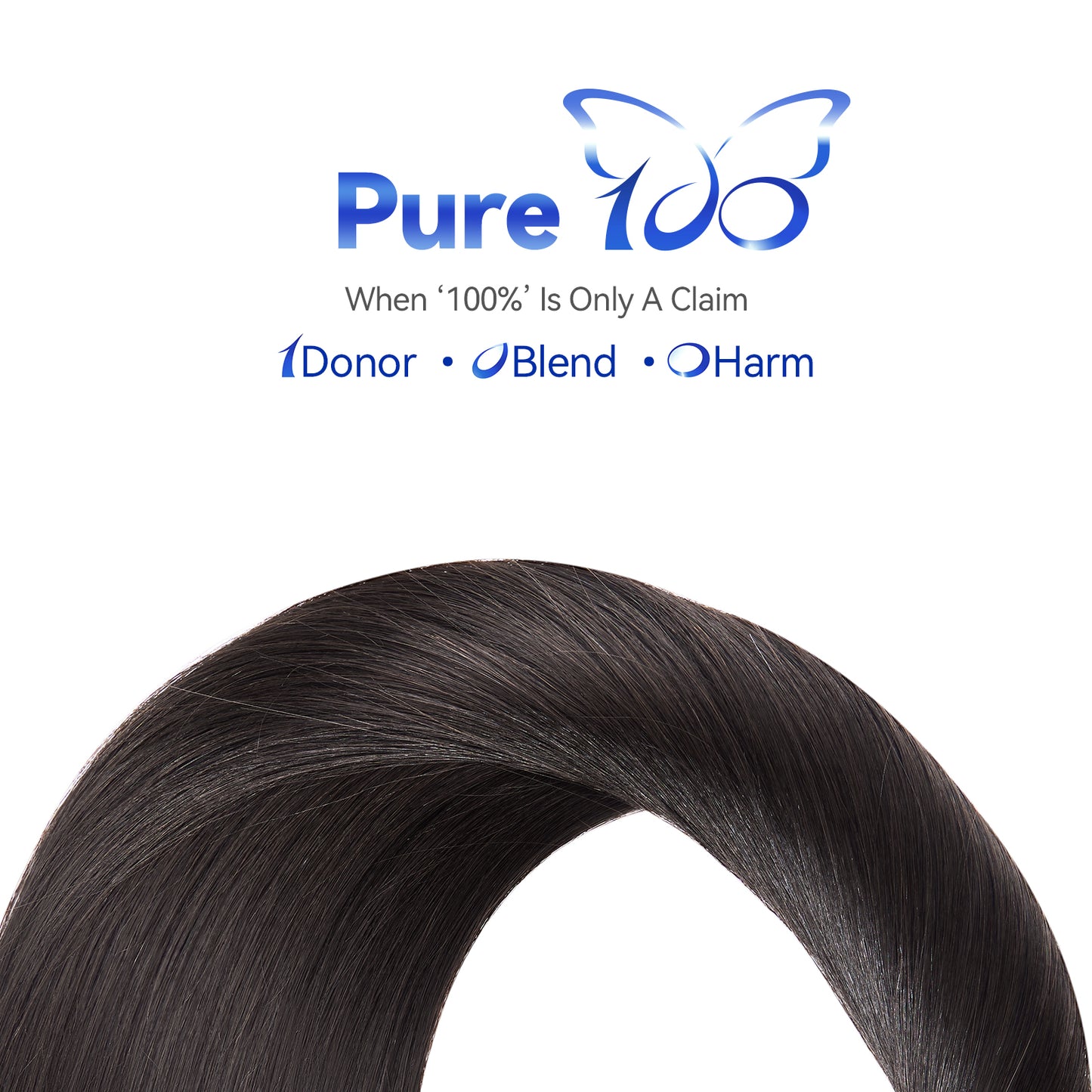 Butterfly Weft Hair Extensions Human Hair 18 inch 100g #60/9A Blonde Ombre Invisible Hair Extensions Human Hair Premium Luxury Quality Luxury Extensions for Parties & Special Occasions