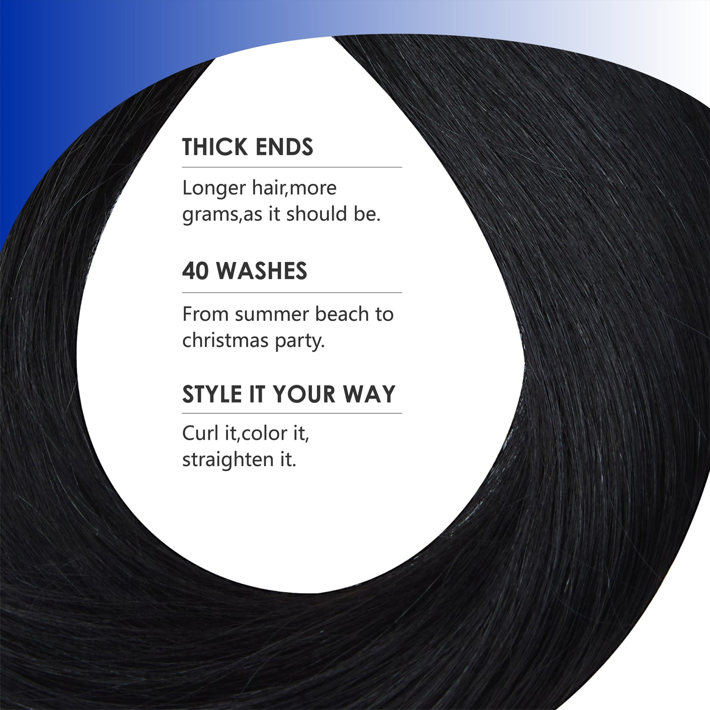 Tape in Hair Extensions Human Hair Black Tape in Extensions Real Human Hair Seamless Invisible Tape Straight Thick Natural Human Hair Extensions 72g 24pcs Jet Black Premium Luxury Quality