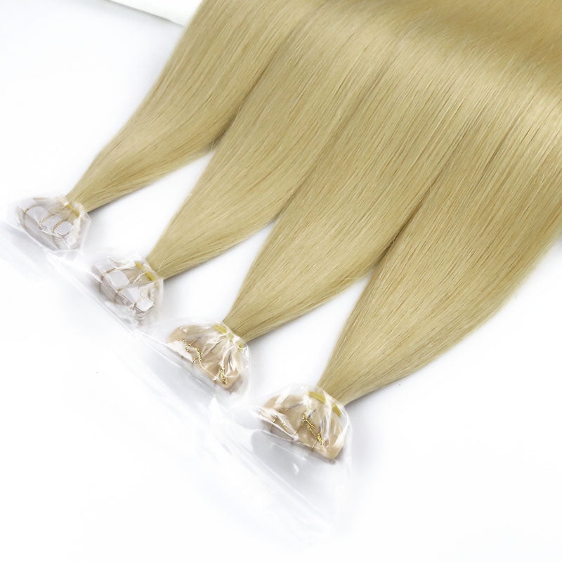 #brown Tape in raw Hair Extensions