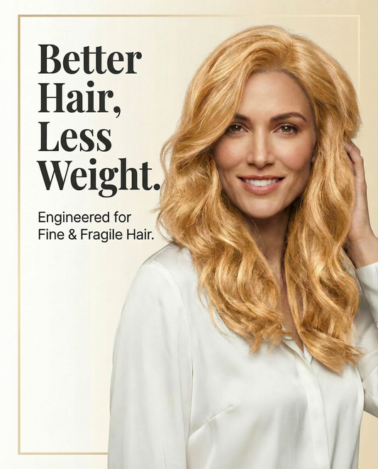 Damage-Free Clip-in Extensions for Thinning Hair | Lightweight & Invisible (120g)