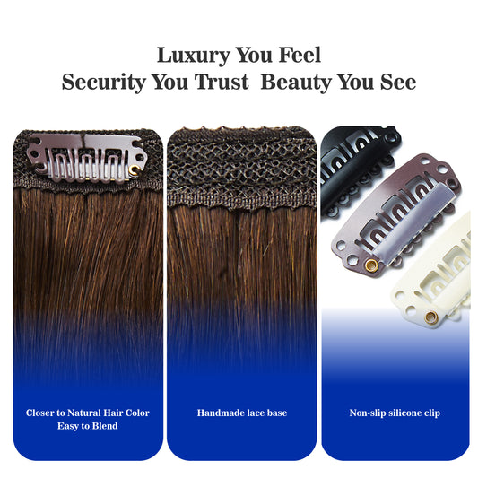 Clip in Hair Extensions Luxury Remy Human Hair Clip in Extensions Real Human Hair 20 inch 120g 7pcs for Seamless Blending for Women #2 Dark Brown
