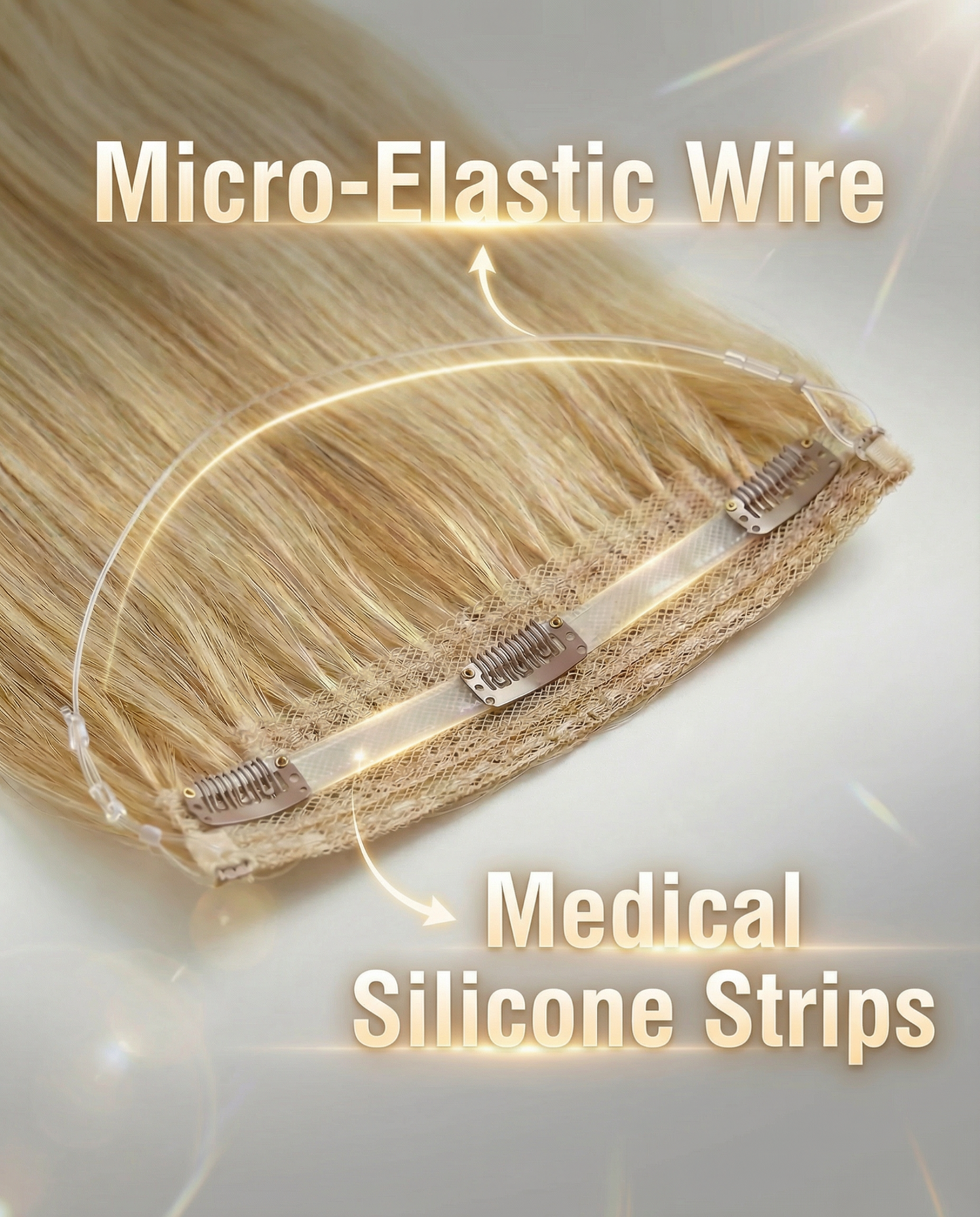 Invisible Halo Extensions for Thinning Hair | Zero-Damage & Glueless (100% Virgin Hair)